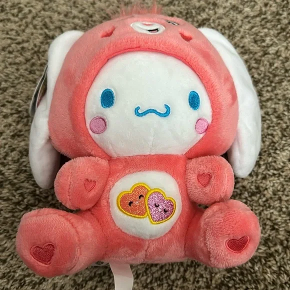Cinnamoroll x Care Bears 8" Plush (Love-a-Lot Bear)